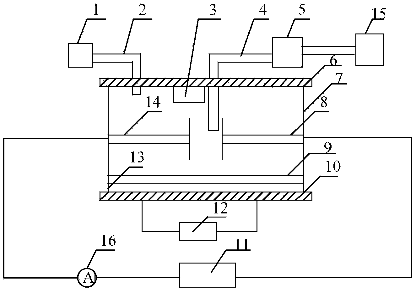 High-temperature gas breakdown characteristic detection device and method under VFTO condition