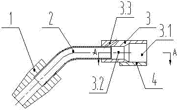 Front-mounted blowing structure bunching component