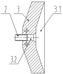 Front-mounted blowing structure bunching component