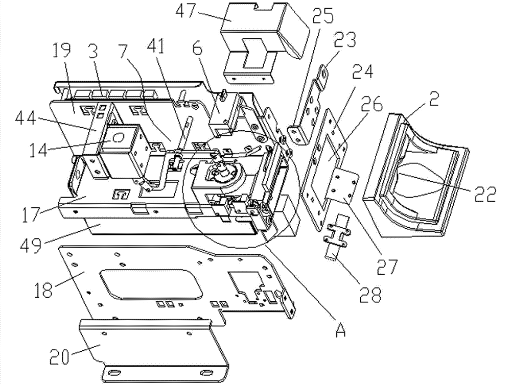 Red ticket check device for gate machine