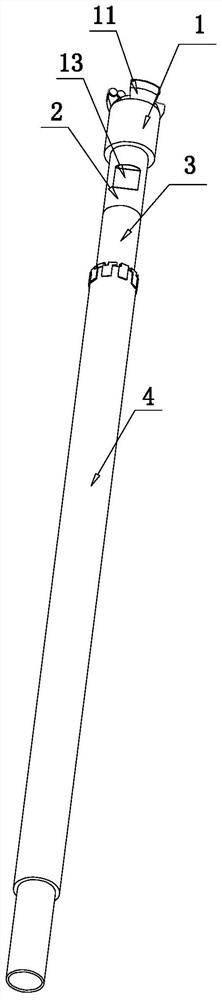 Drilling device for geological exploration