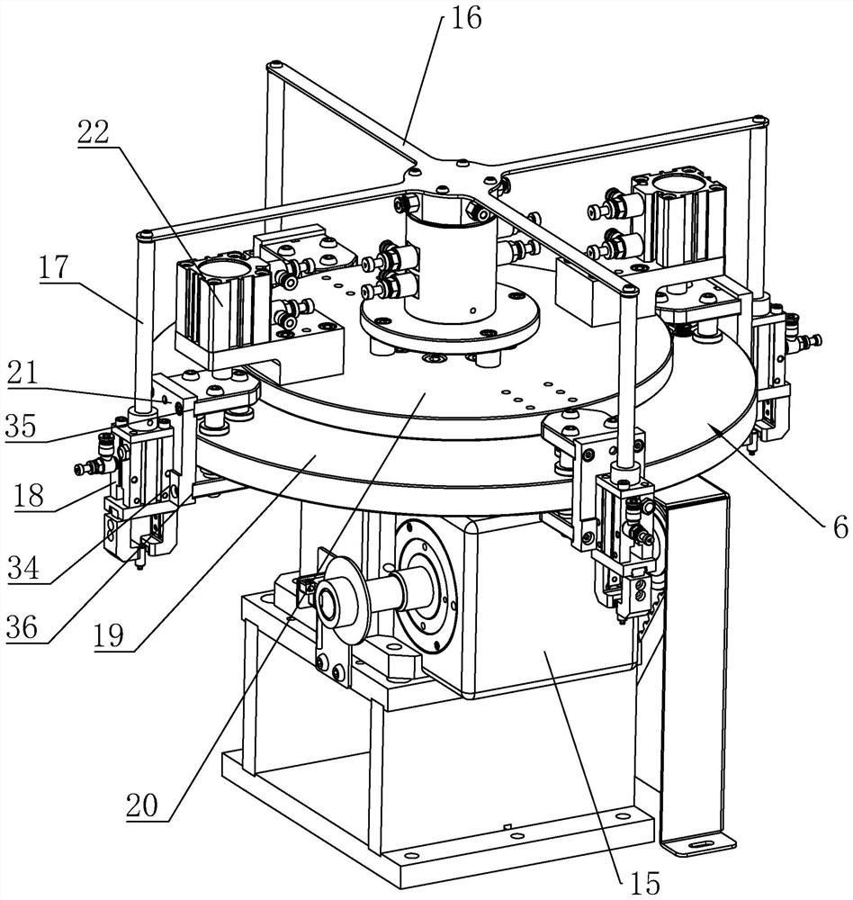 Equipment for assembling iron core and silica gel particle of electromagnetic valve