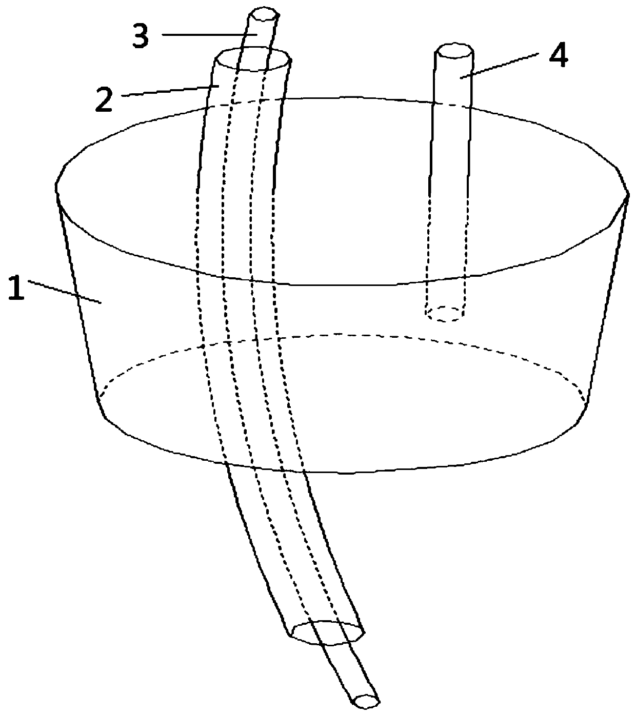 Postoperative anastomotic fistula drainage device and negative pressure drainage device