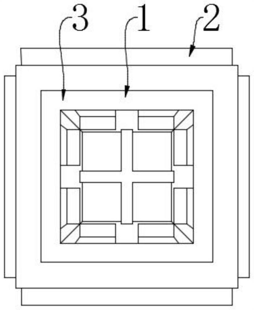 Anti-sedimentation trapezoid basalt grating oyster reef device