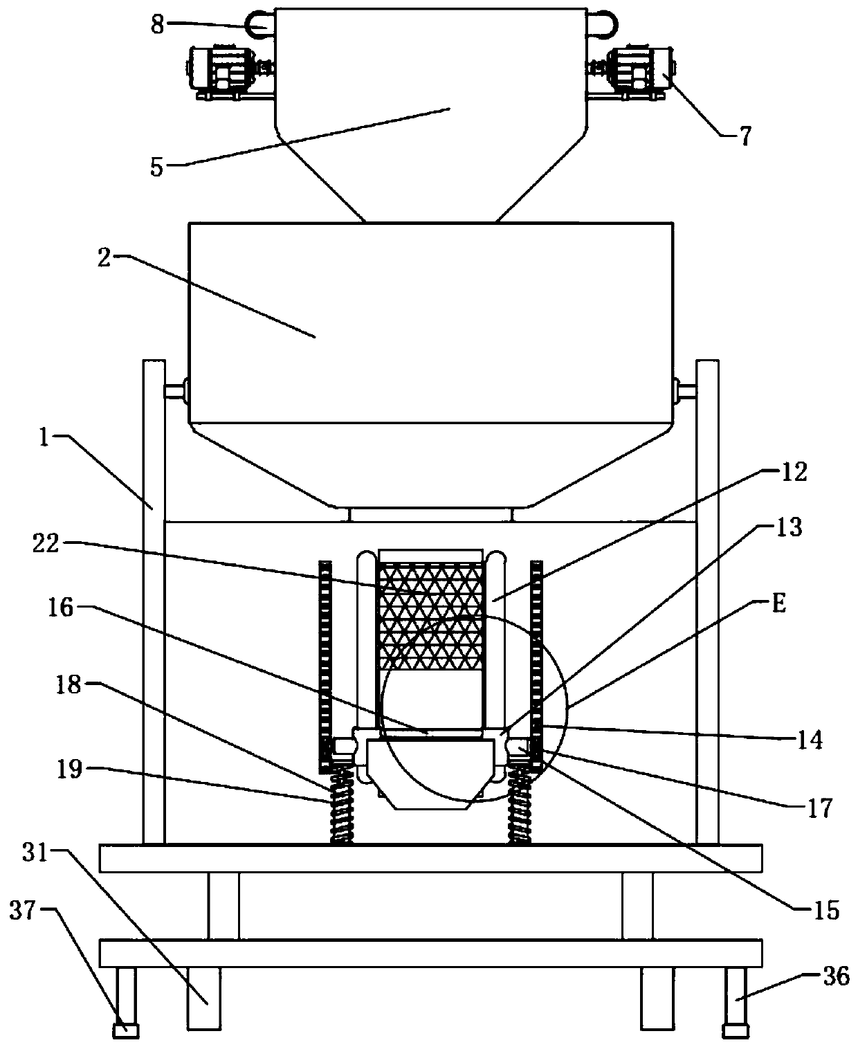 A built-in lifting arrangement storage device for basketball training