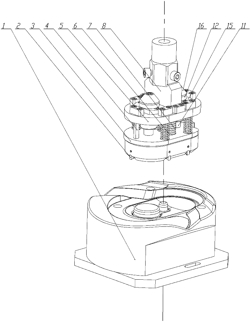 Bending-compression mould for processing fastener