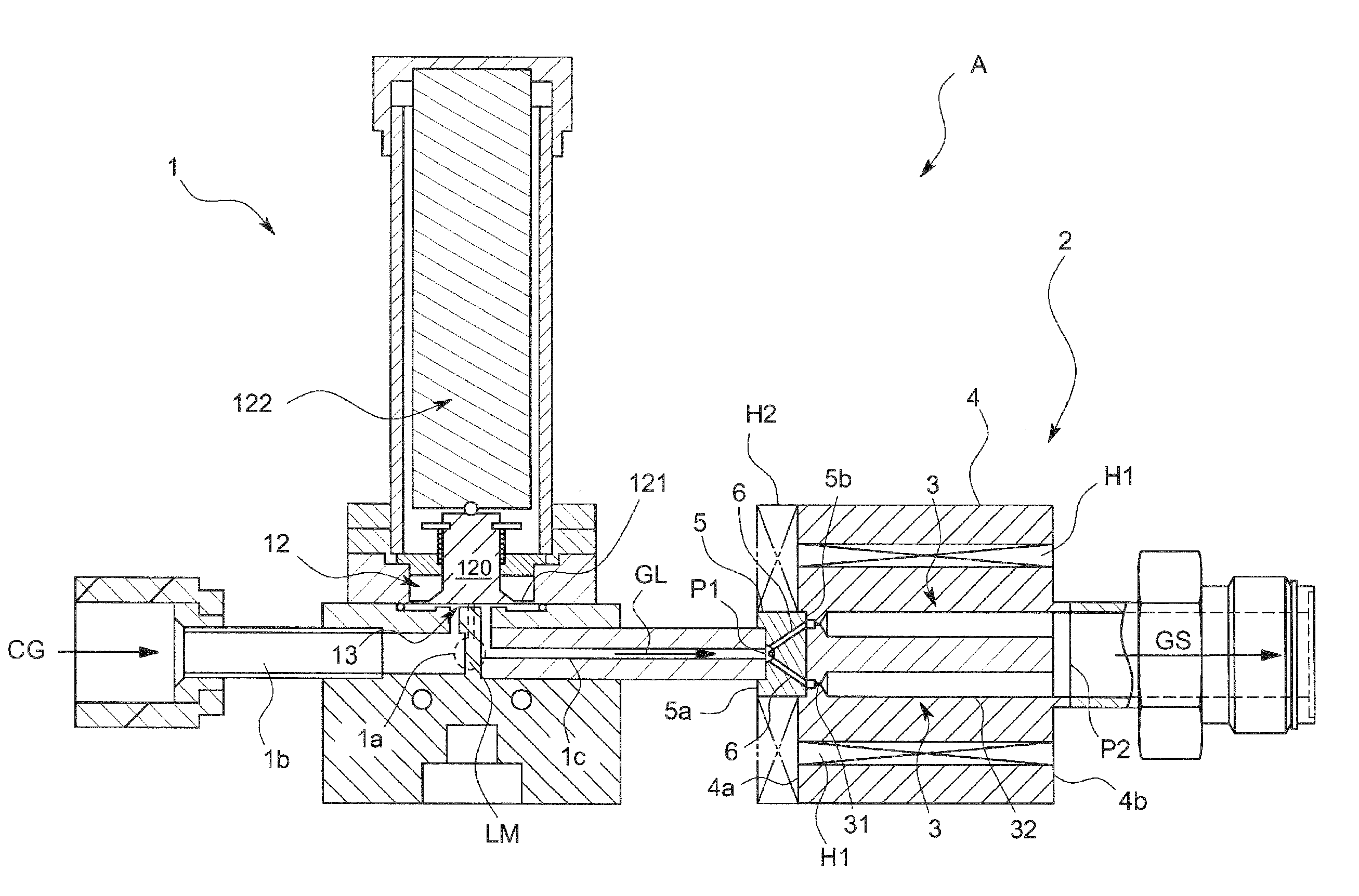 Liquid material vaporizer