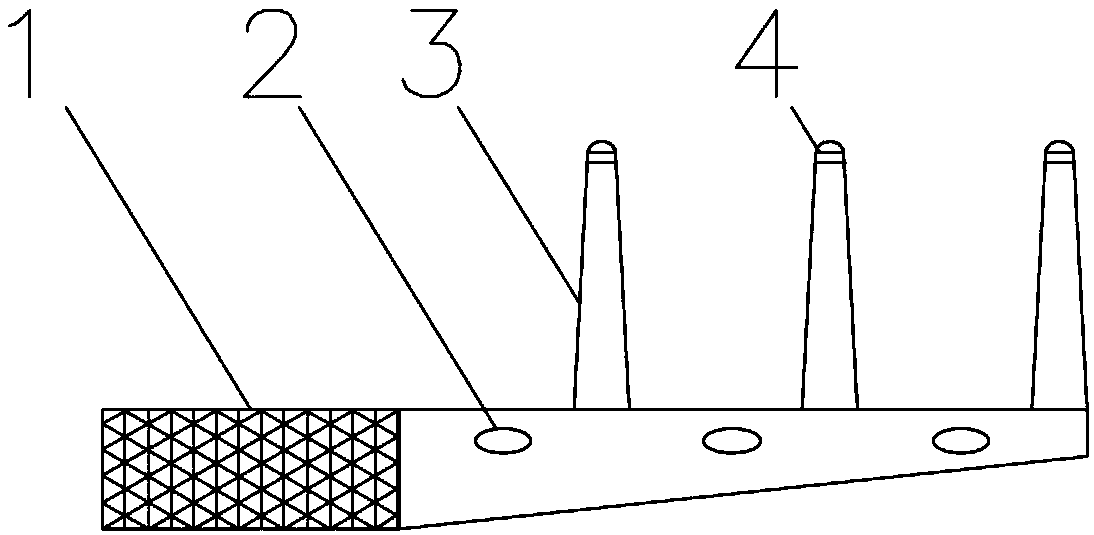A pre-buried cable support and method for laying control cables in cable trenches