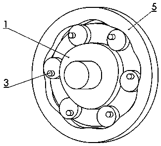 Cosine shock wave swing movable teeth transmission device