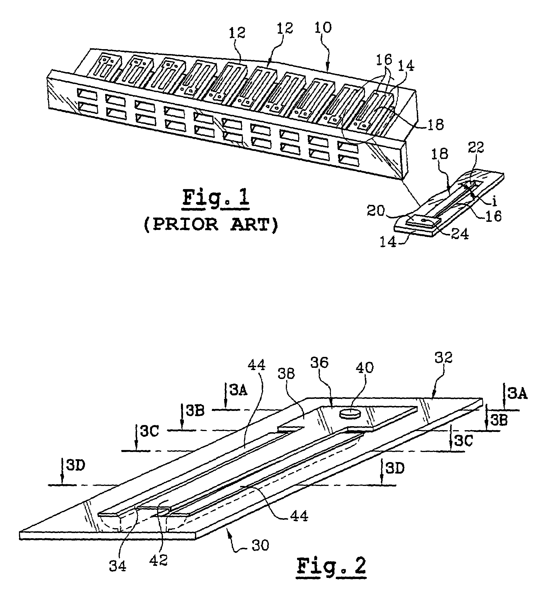 Dual single reed module, particularly for instruments of the accordion type