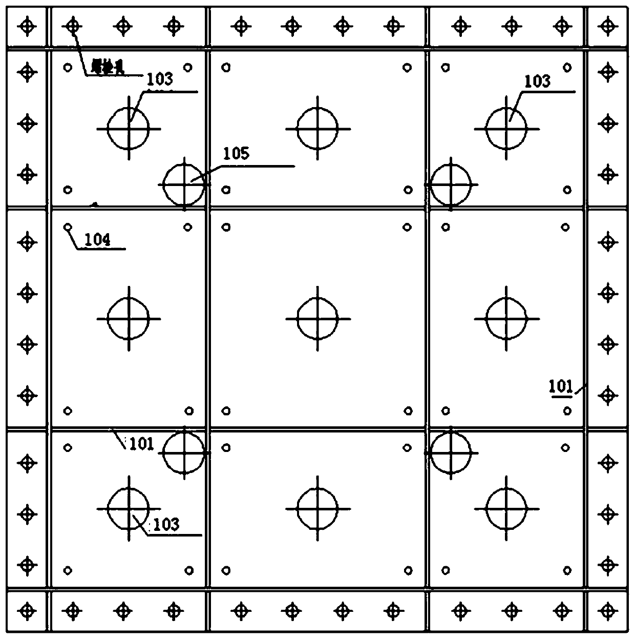 Three-way adjustable anti-seismic system of bridge crossing fracture zone