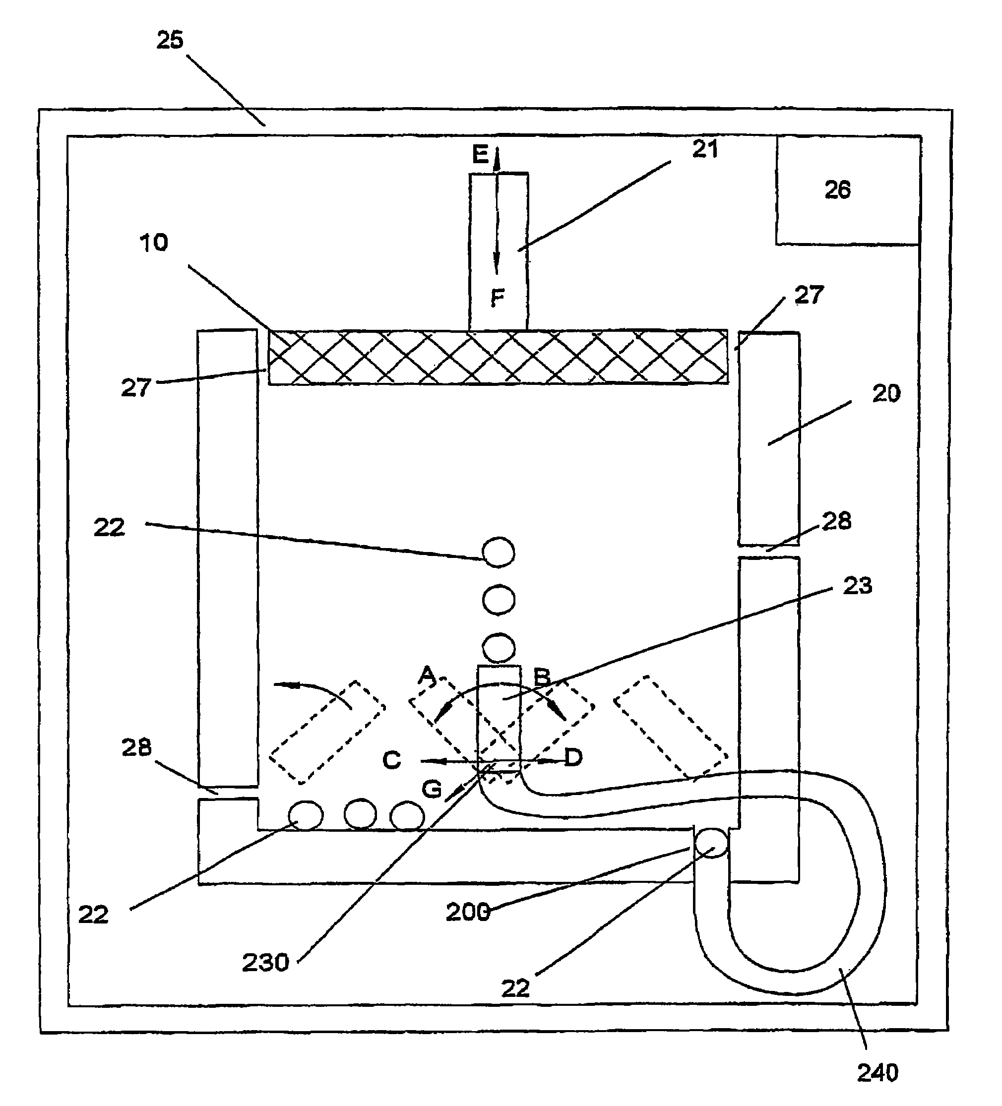 Device for generating nanostructures