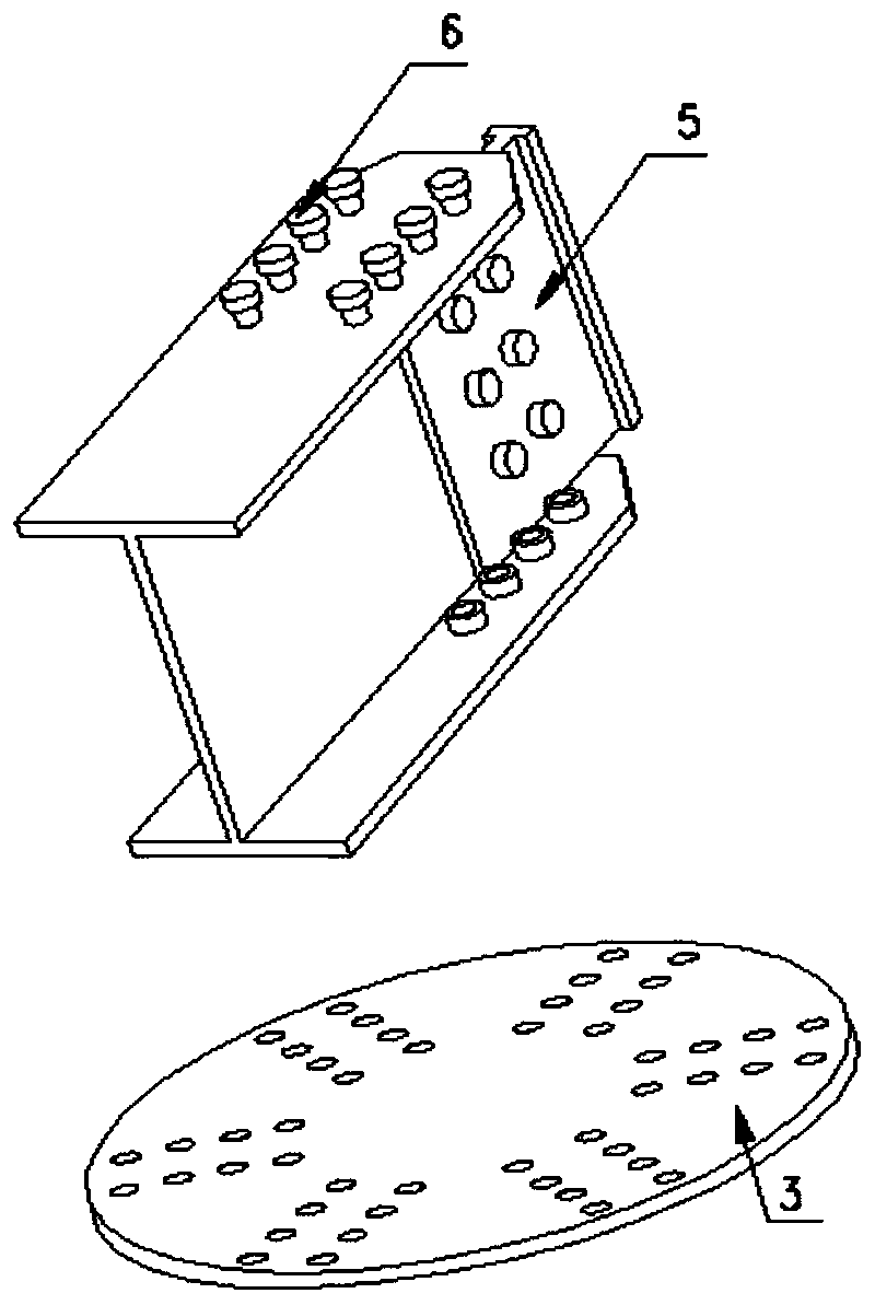 Inserting connection type single-layer aluminum alloy reticulated shell connection joint