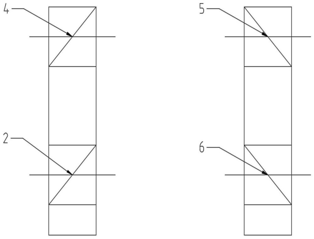 A structure and method for optical measurement of front and rear binocular position and attitude