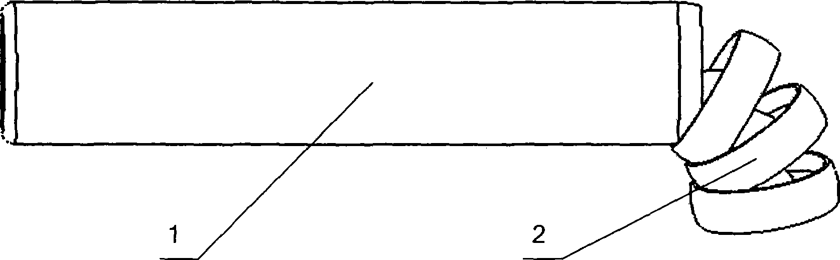 Method for designing thin walled pipe numerical control snake core mould parameter