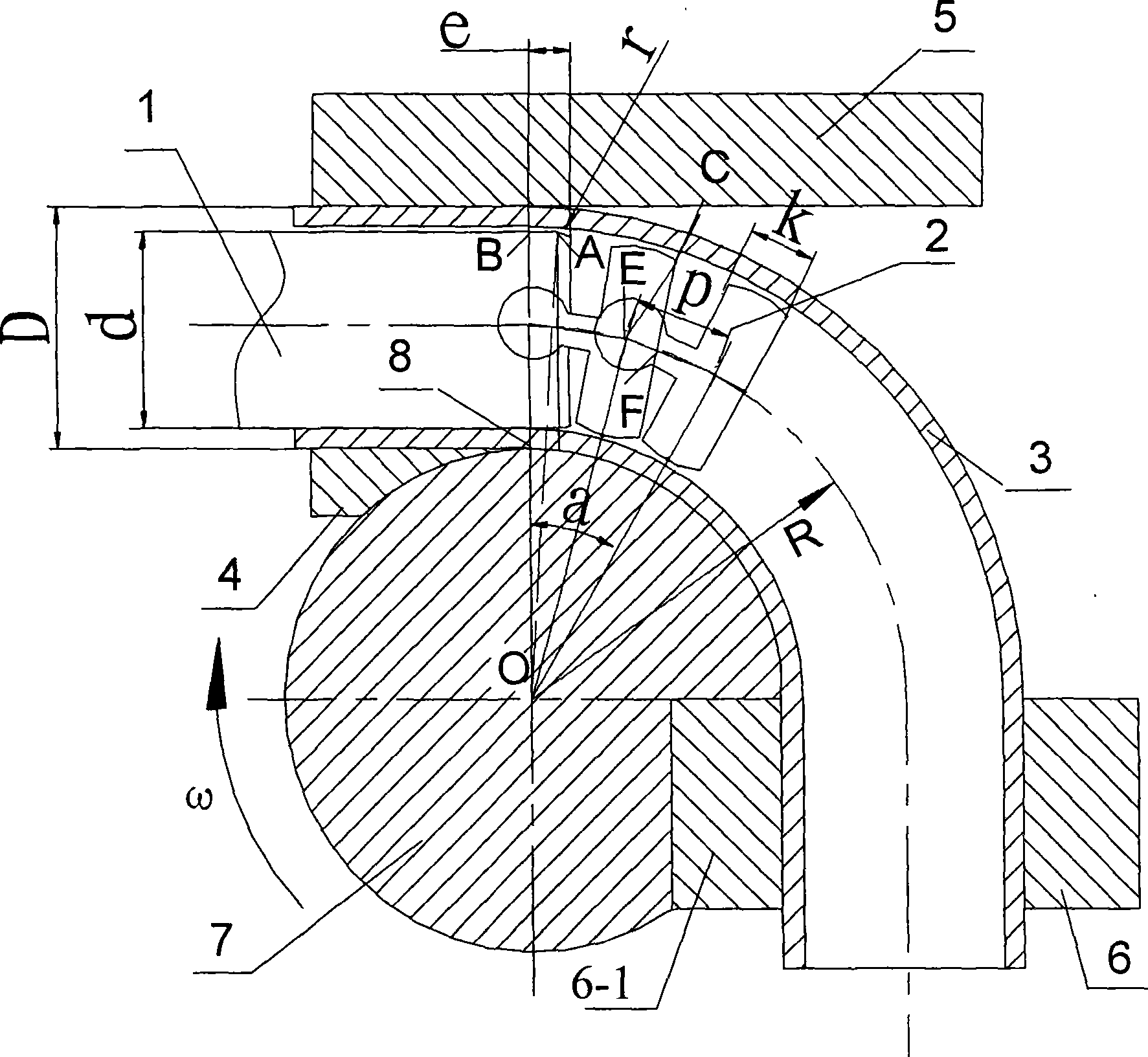 Method for designing thin walled pipe numerical control snake core mould parameter