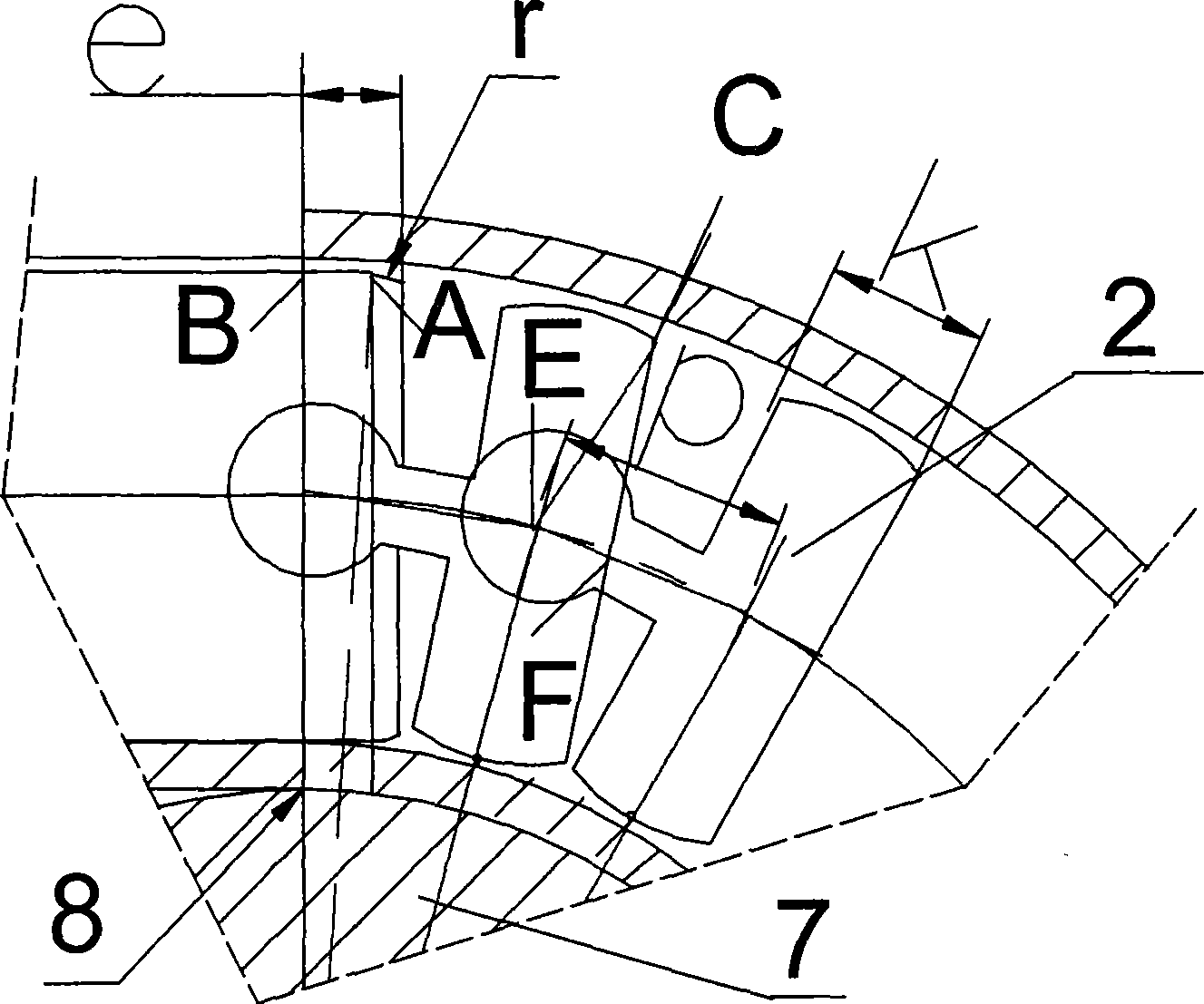 Method for designing thin walled pipe numerical control snake core mould parameter