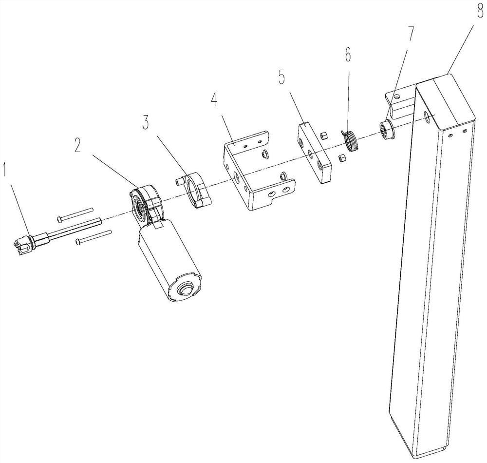 Lifting driving device with one-way brake locking function