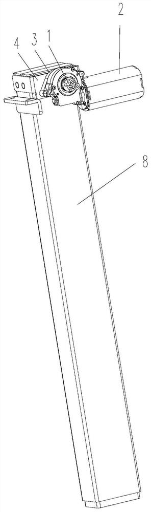 Lifting driving device with one-way brake locking function