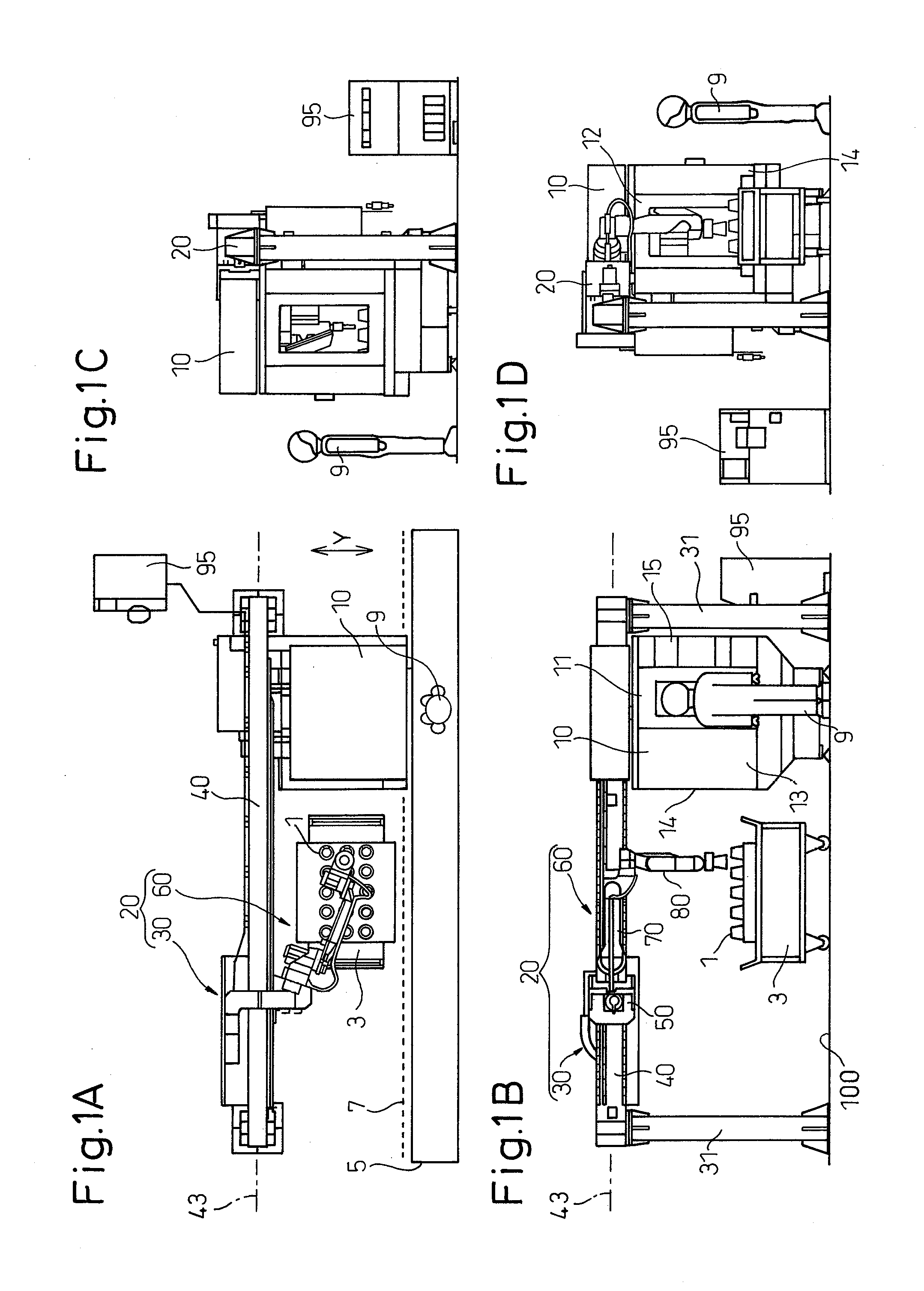 Workpiece transfer robot system