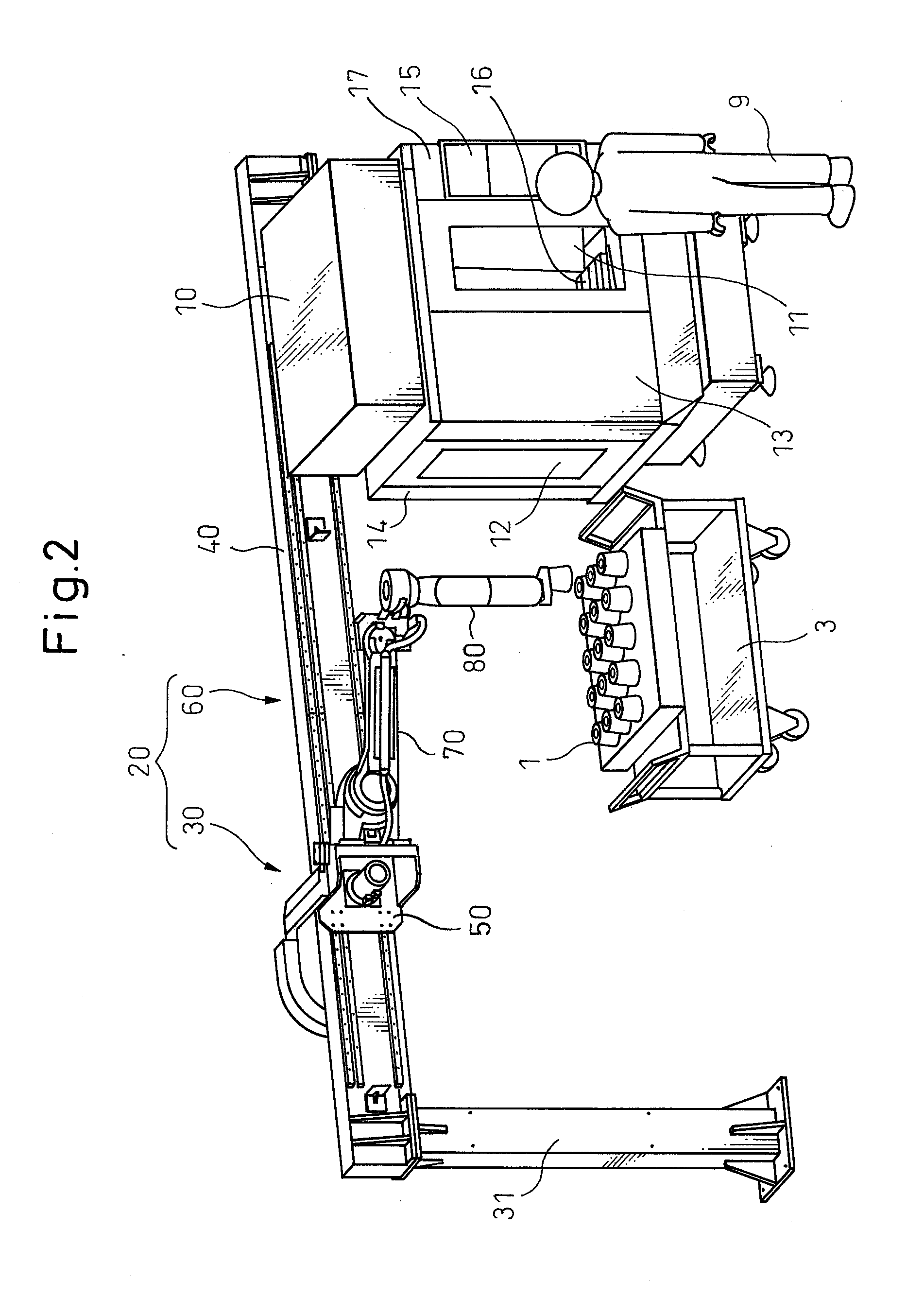 Workpiece transfer robot system