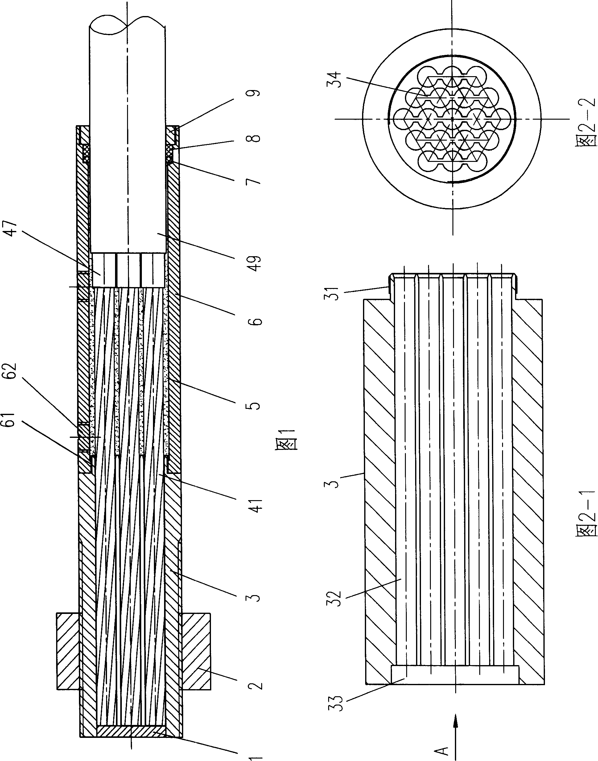 Steel strand integral bundle extrusion anchor cable guy cable