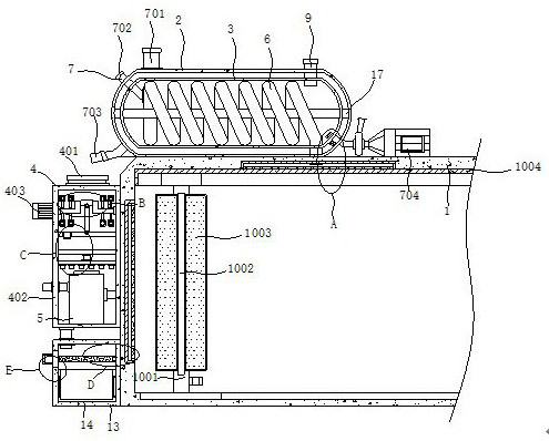 Automatic defrosting device for freezer