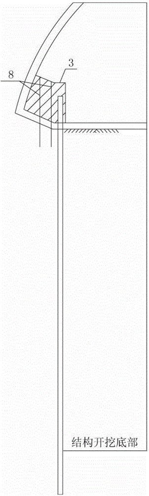 High-side-wall anchored primary support structure for rock strata underground excavation underground structure, and construction method of high-side-wall anchored primary support structure