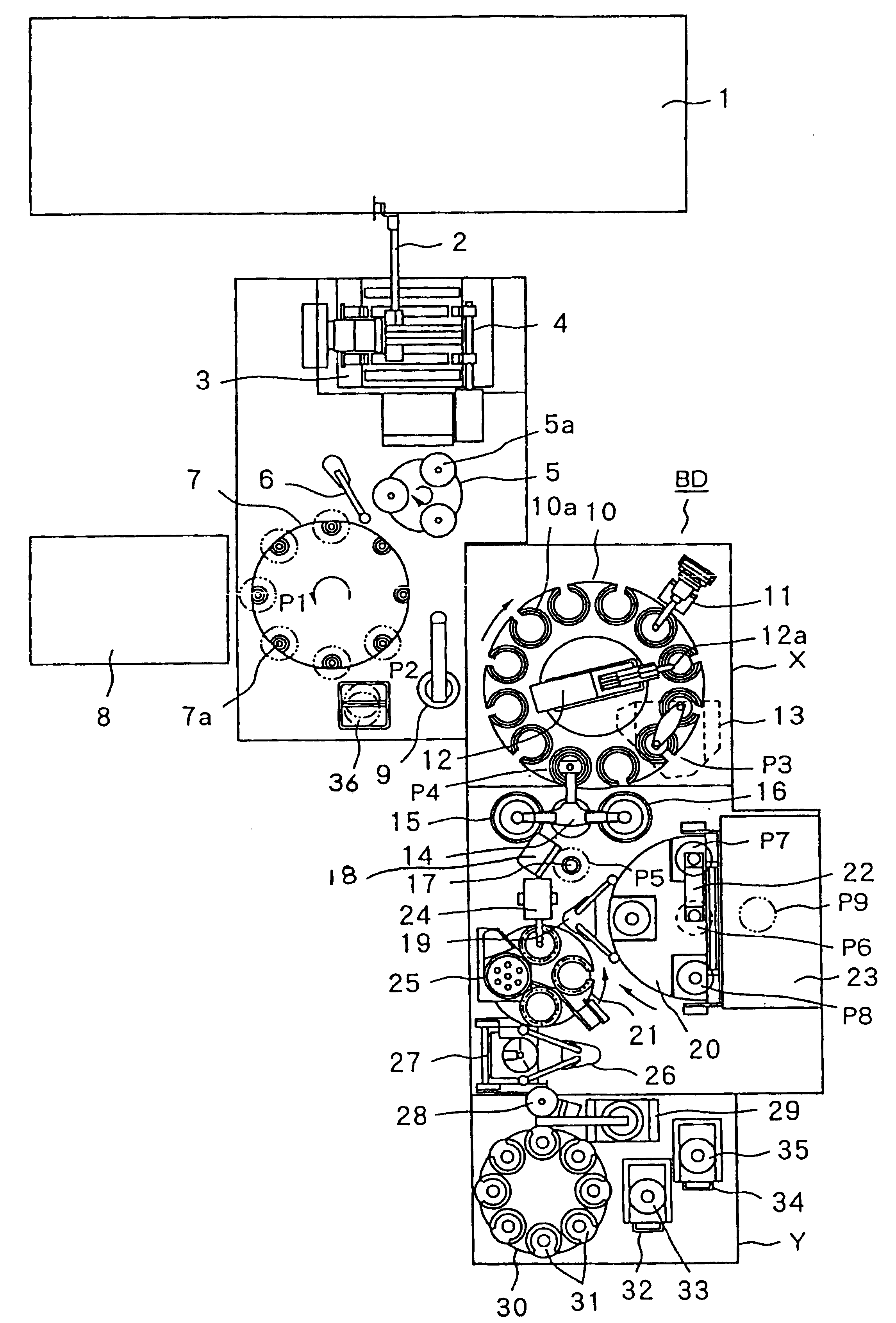 Optical disk producing device and producing method