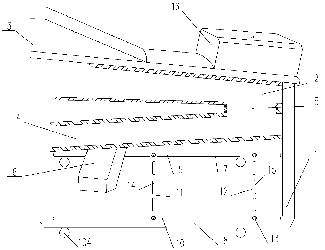 Threshing device convenient to move