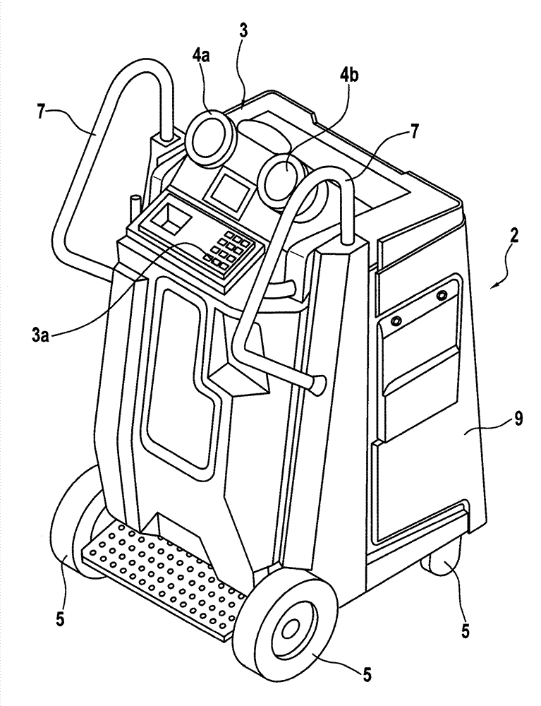 Apparatus and method for recovering fluid refrigerant