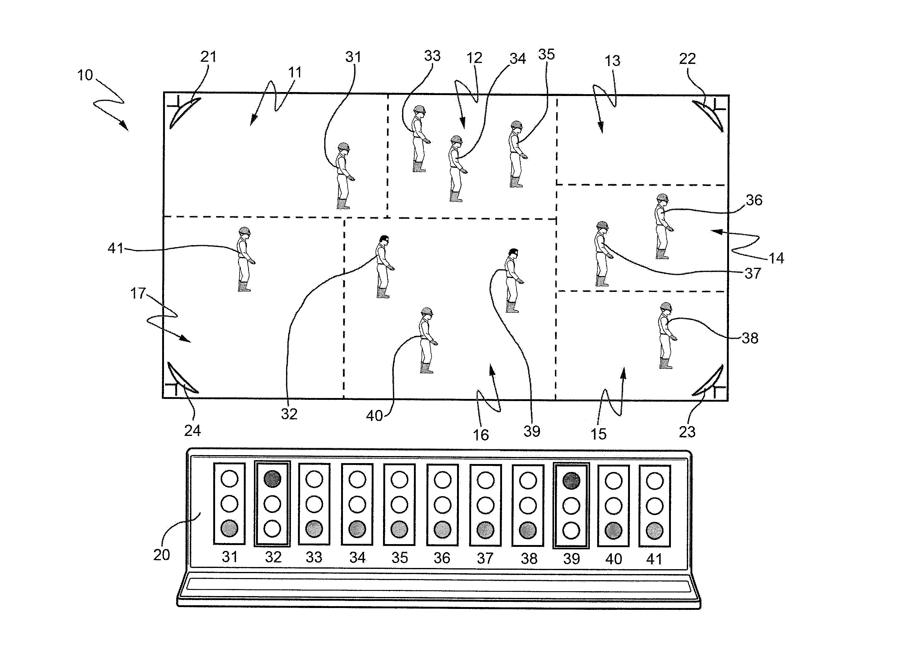 System for monitoring the utilization of personal protective equipment by workers in the workplace