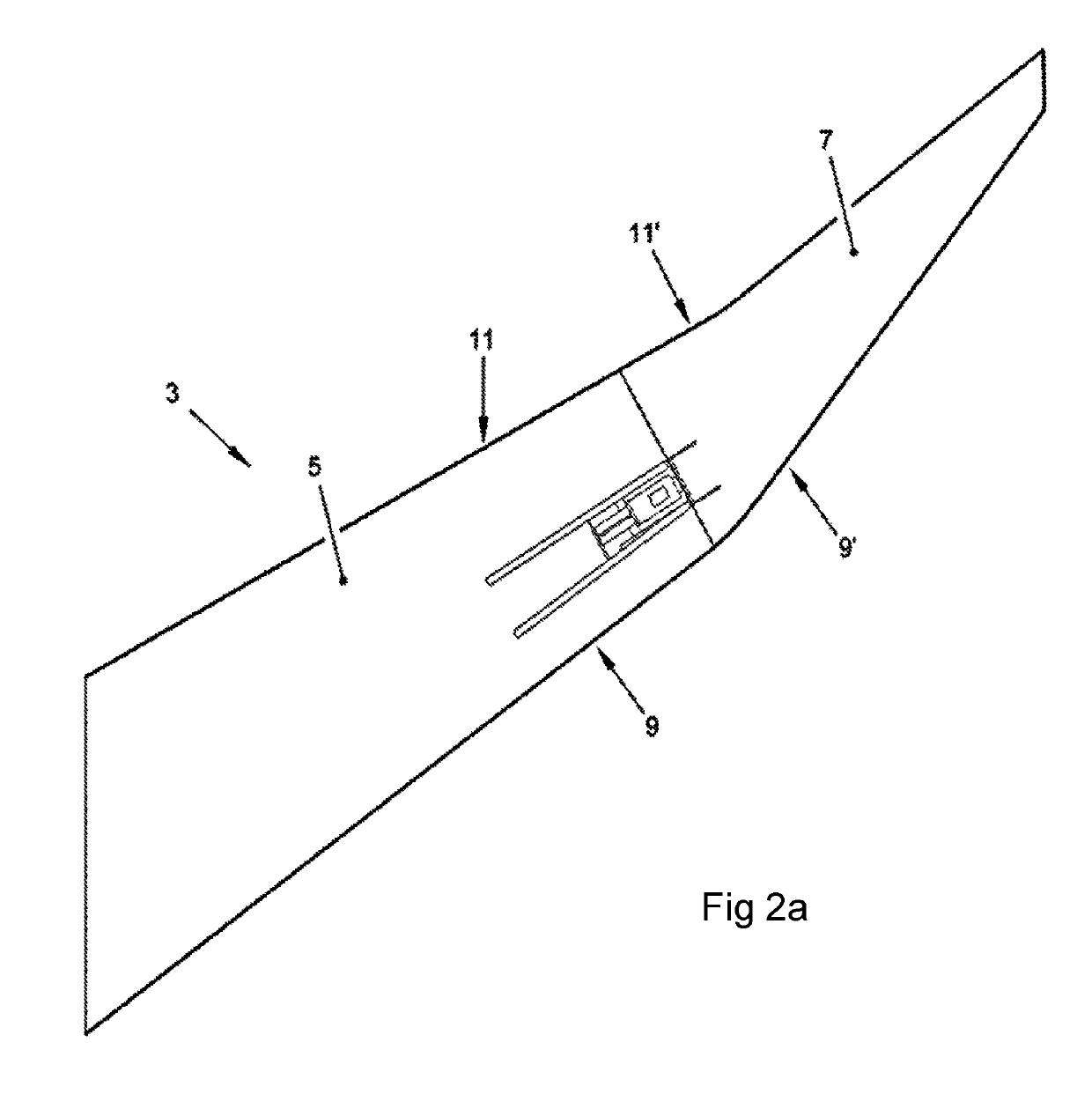 Actuation assembly with a track and follower for use in moving a wing tip device on an aircraft wing