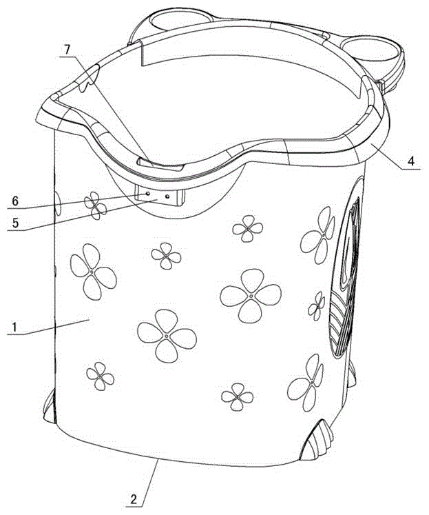 Conjoined drain opening lift type headrest bath barrel