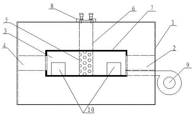 Novel cooling and dedusting device