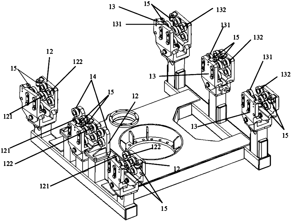 A mechanical arm device on a precision mounting rail