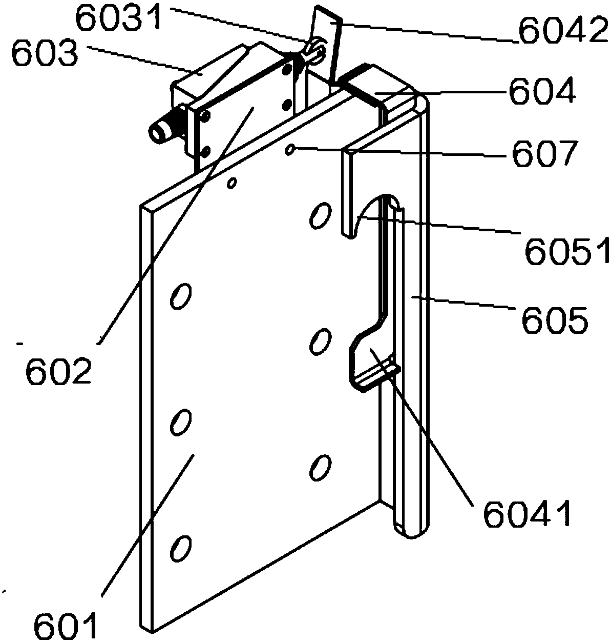 Mechanical stopping device on villa elevator