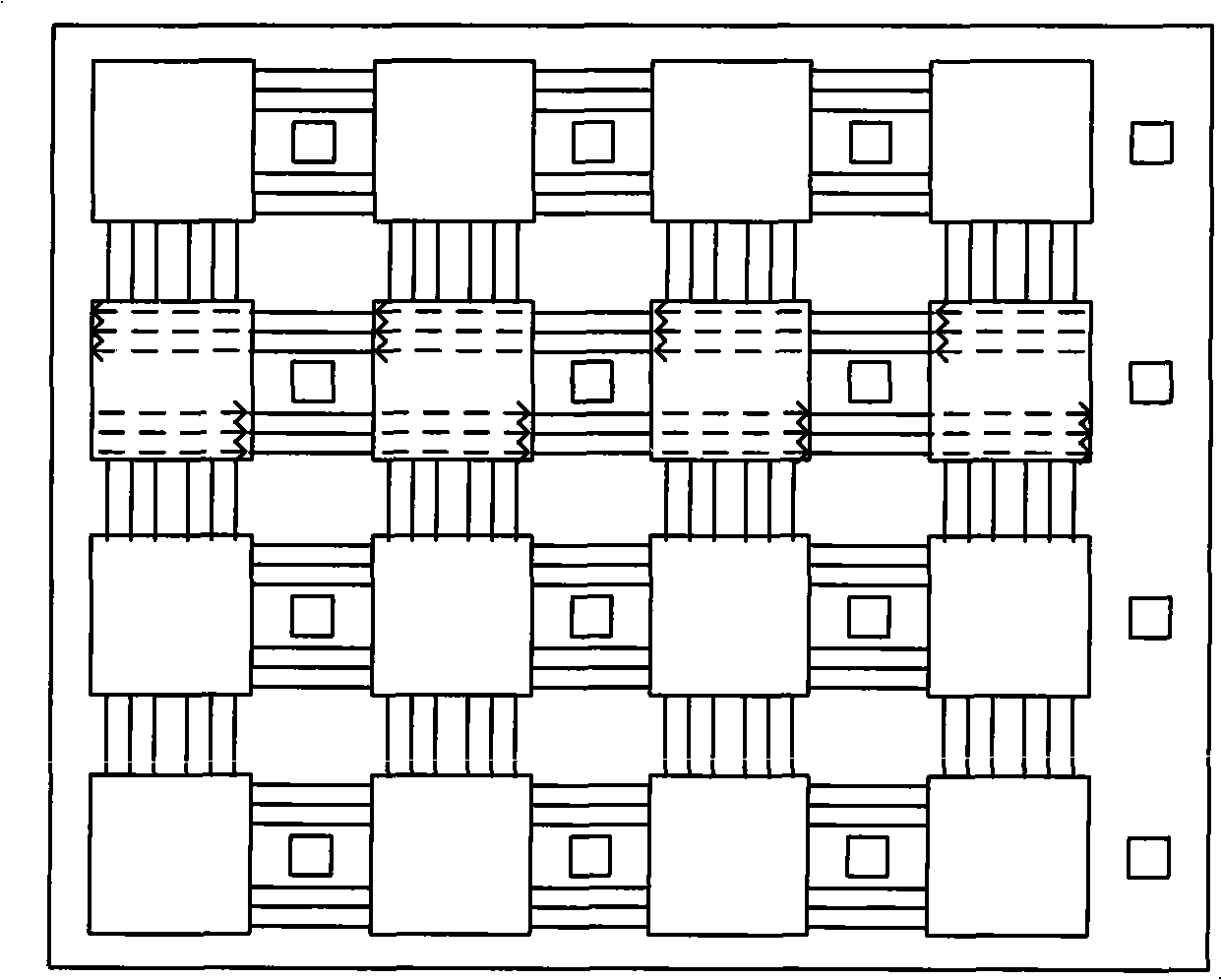 Interconnection line test circuit used in field programmable gate array device