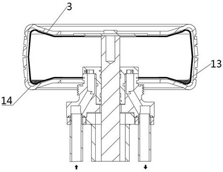 Tire vulcanizing device and vulcanizing method