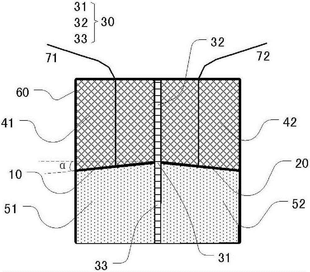 Ultrasonic probe for measuring subcutaneous tissue thickness and measuring instrument