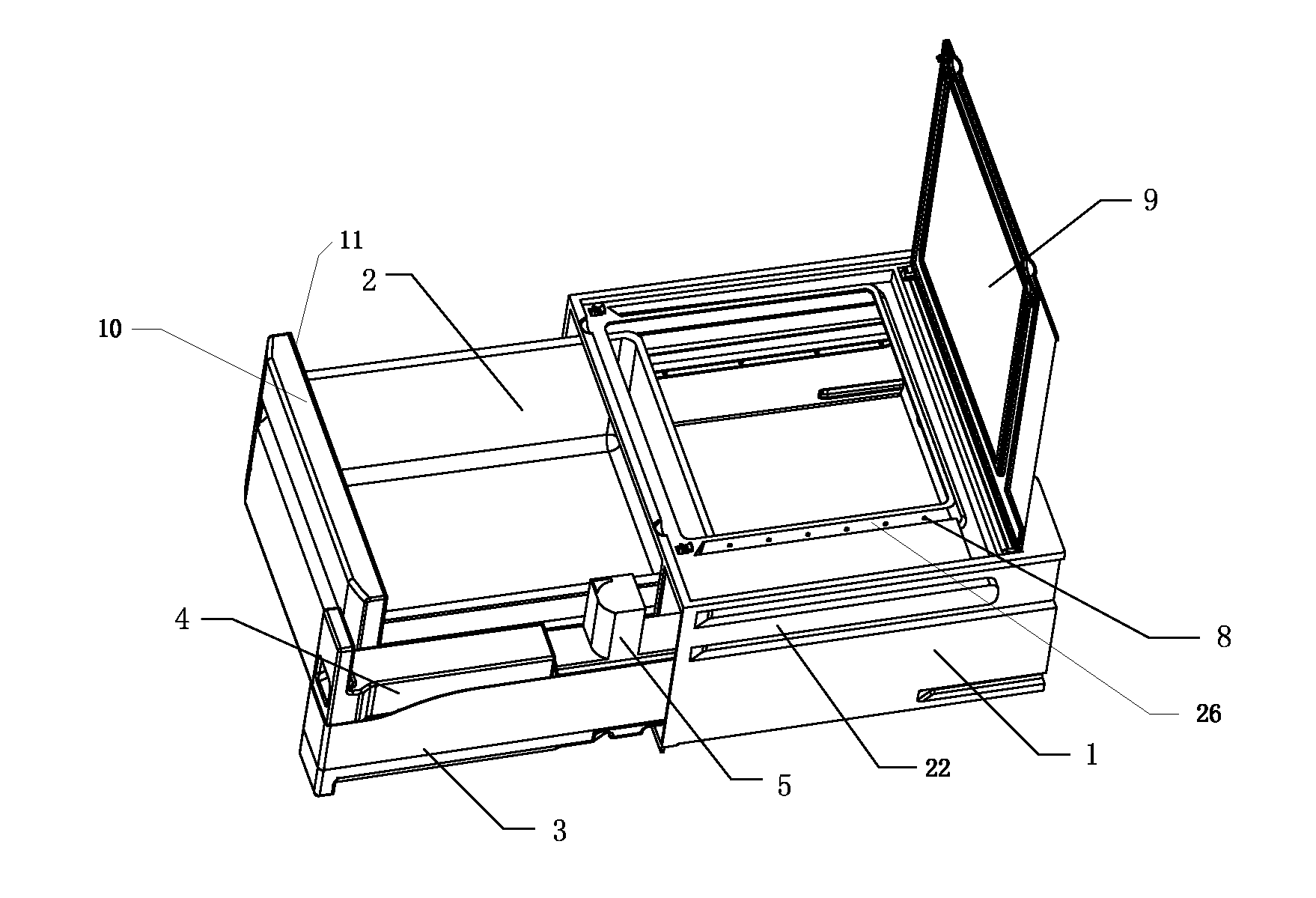 Humidifying and fresh-keeping device for refrigerator