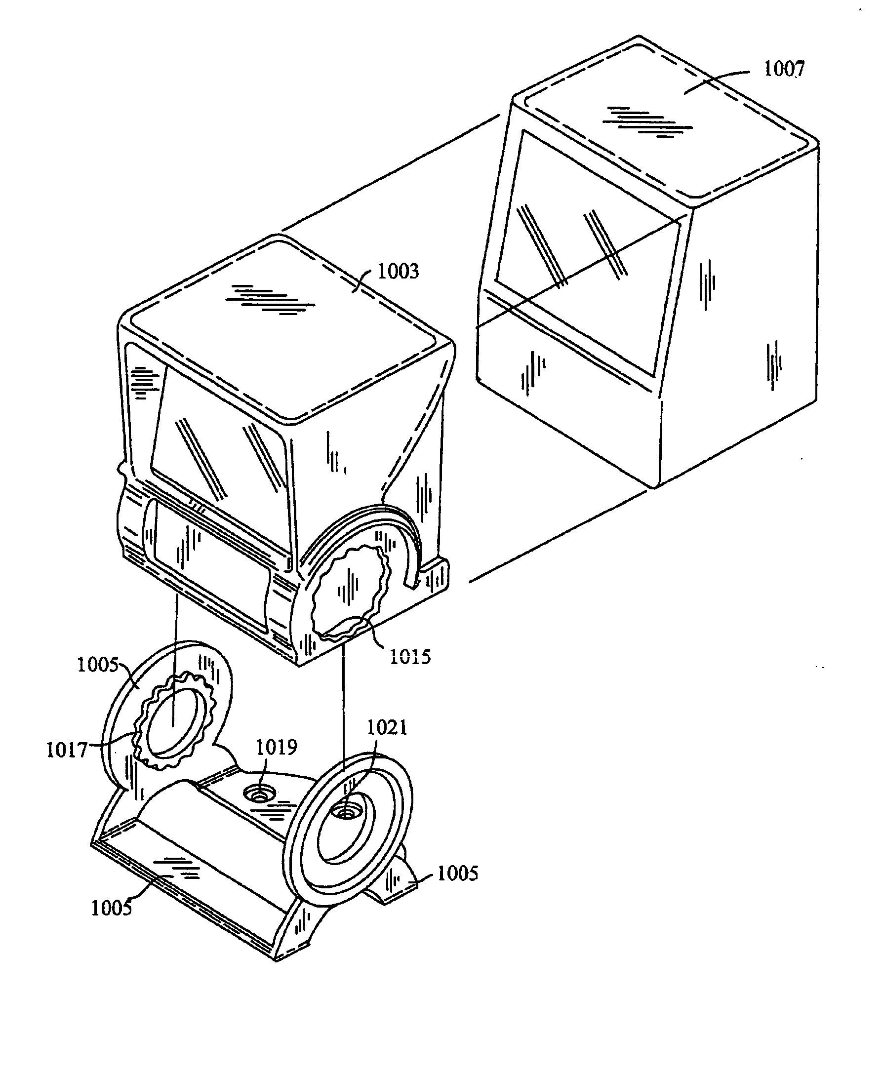 Counter-top scanner with bump protection mechanism and scan angle adjustment mechanism