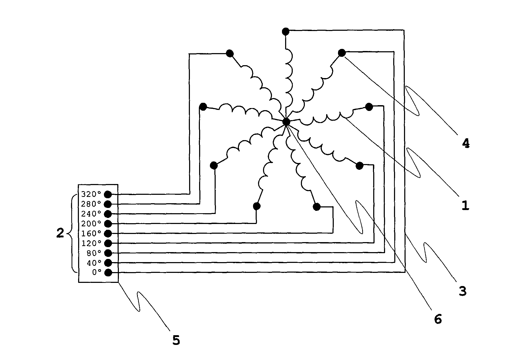 High phase order AC machine with short pitch winding