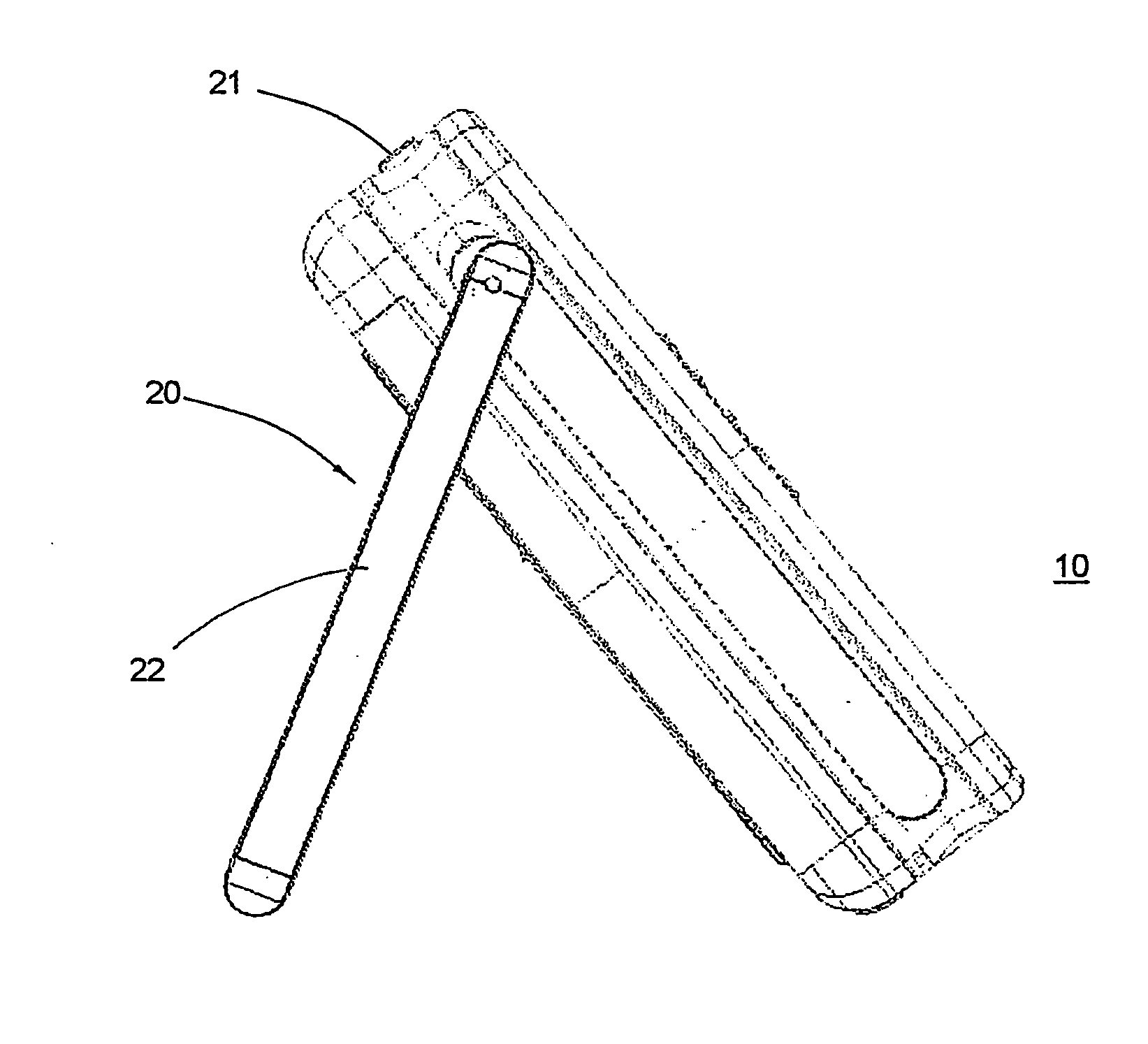 Auto-eject foot stand assembly with multi-viewing angles