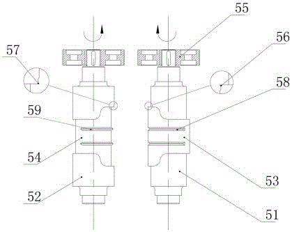 Absorbing material rolling-cut device of numerical control adult paper diaper production line