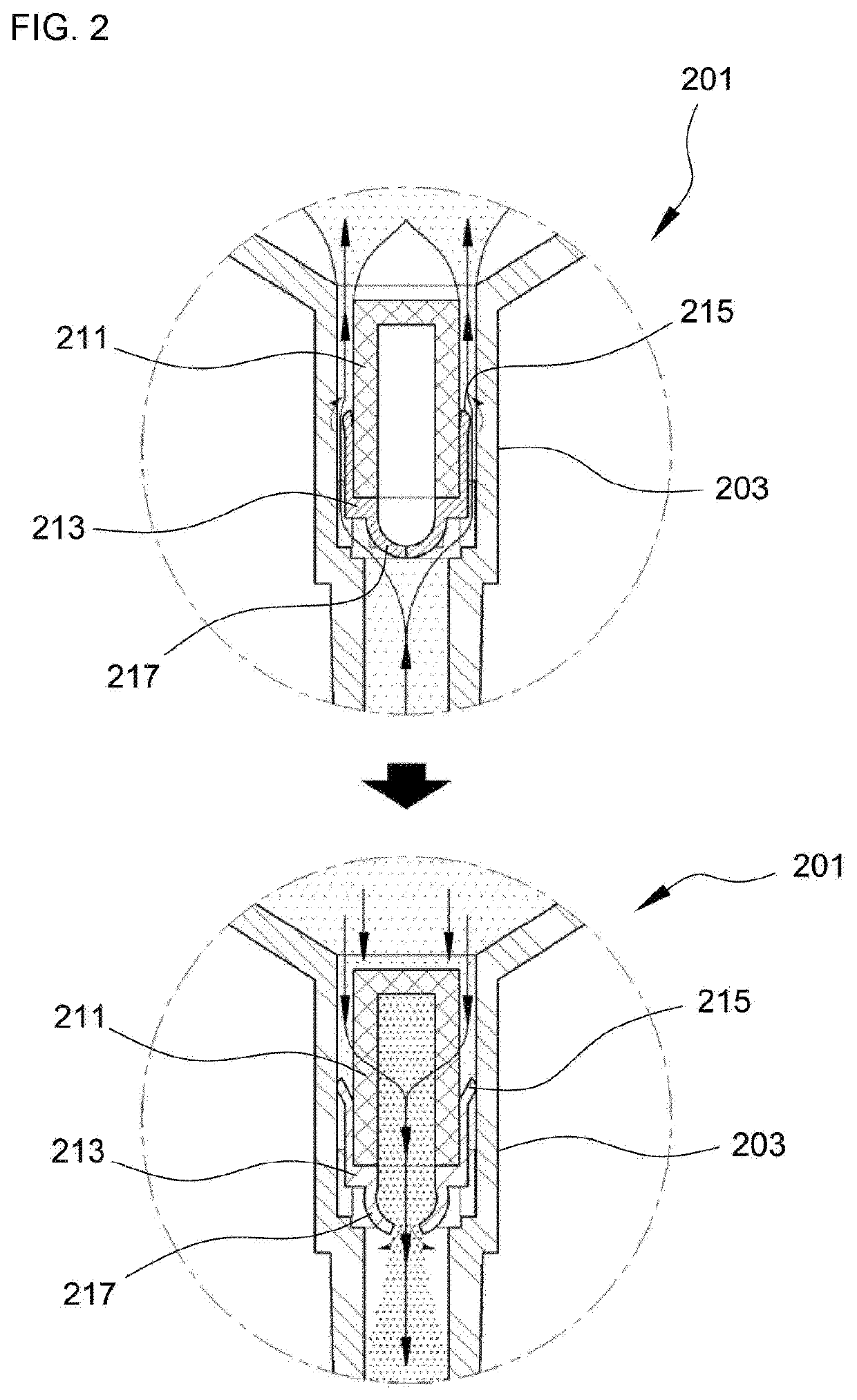 Dual needle syringe for preventing infection