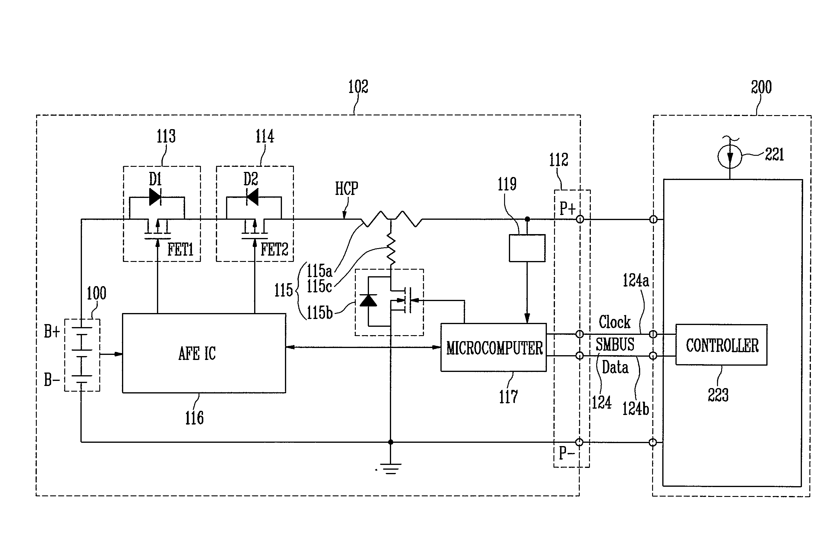 Protection circuit for battery pack