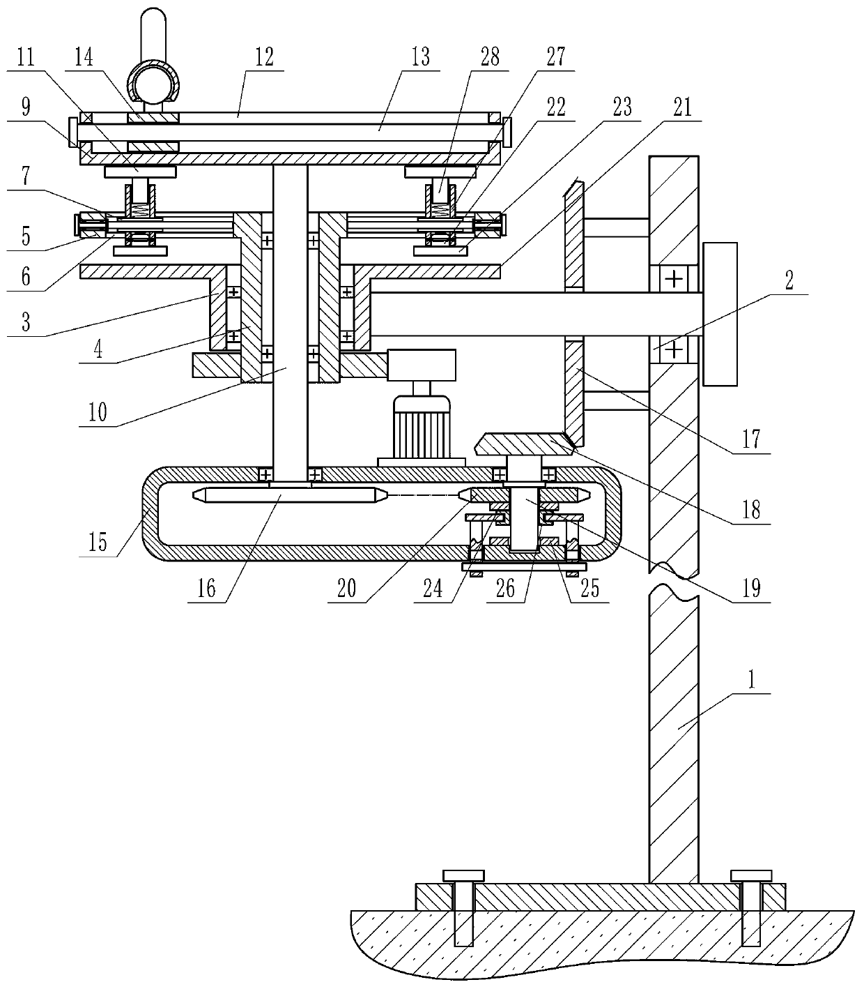 Auxiliary training device for rehabilitation of upper-limb muscles