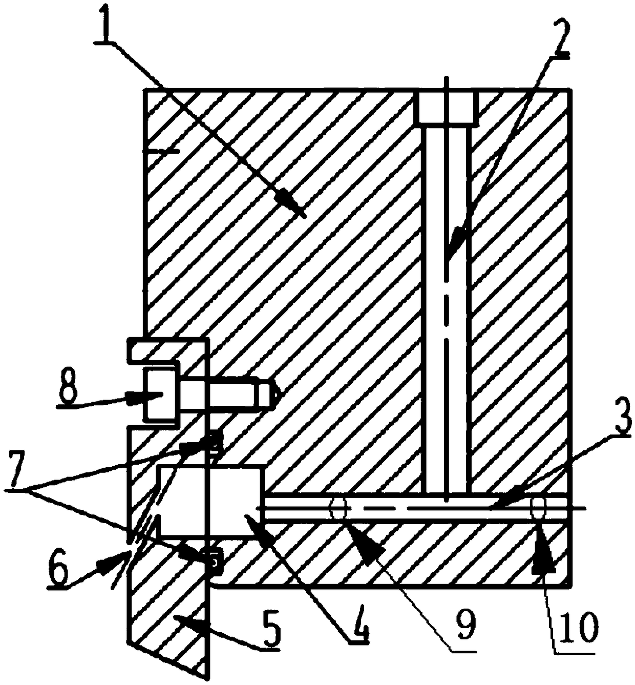 Pressure gas balance system structure of turbocharger