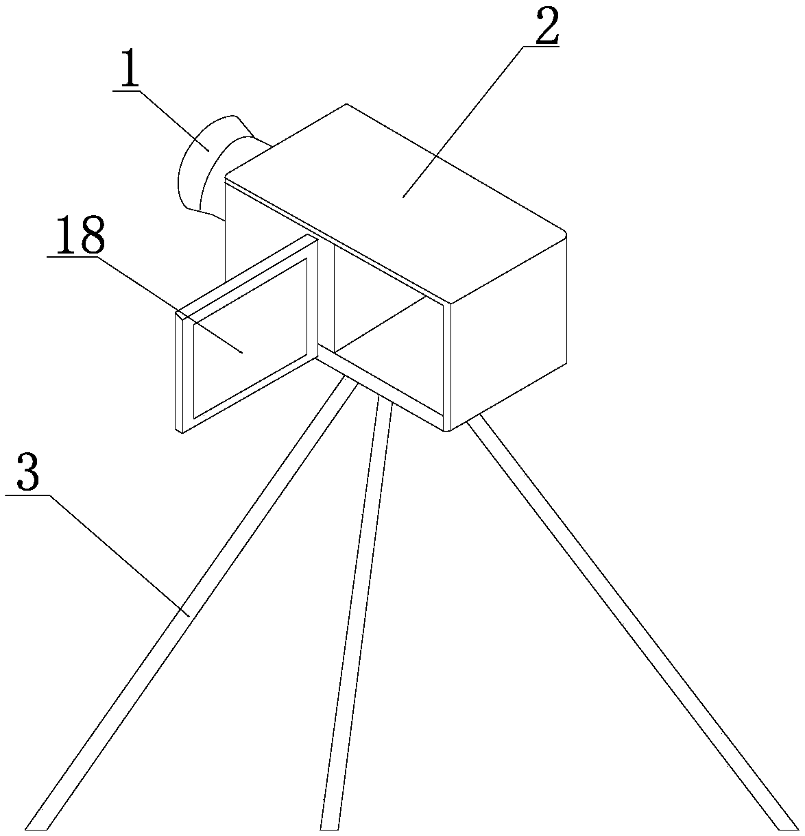 Nuclear leak detector and method thereof for detecting pollution sources